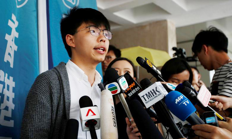 Joshua Wong disqualified from local Hong Kong elections