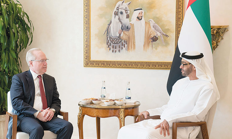 AD CP, Raytheon head talk UAE’s industry potential