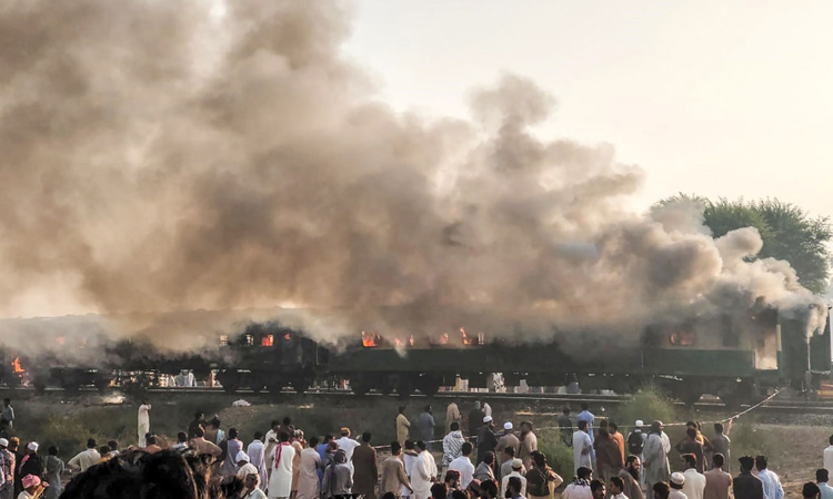 VIDEO: Fire on moving train kills 73 passengers in Pakistan