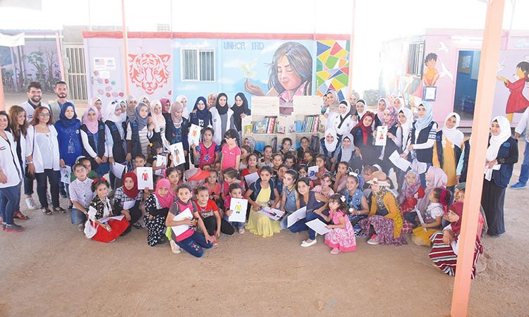 KF donates 2,000 books to refugee kids