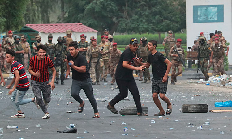 Protests resume in Iraq’s Sadr City as uprising enters second week