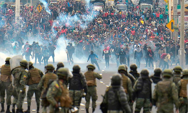 Clashes at protests in Ecuador over fuel price hike