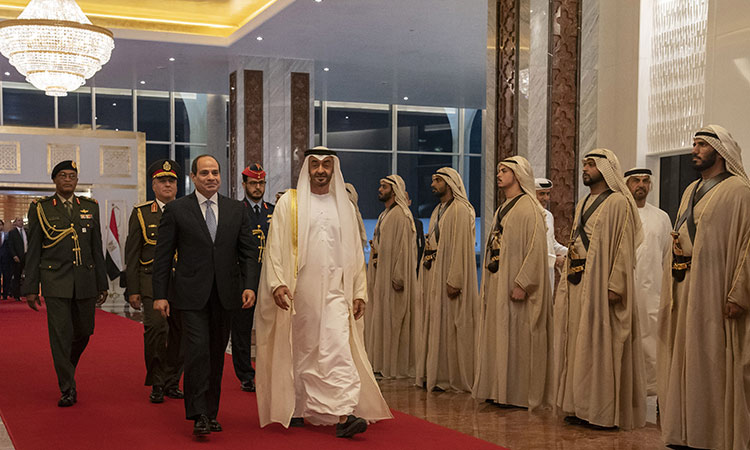 UAE leaders congratulate Egyptian President on Revolution Day