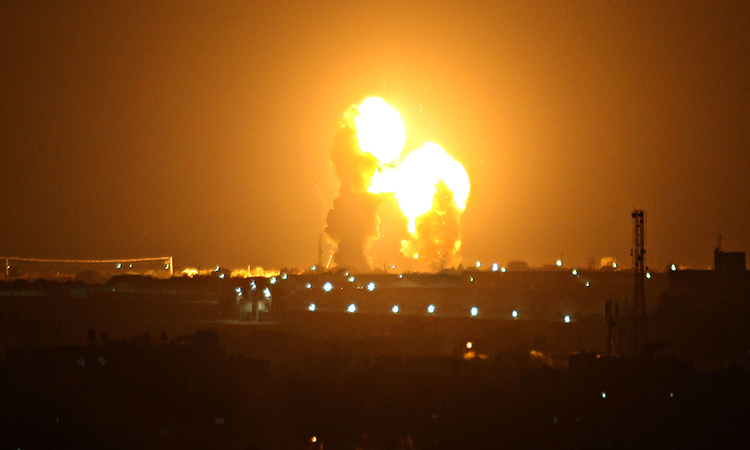 Israel again strikes Hamas targets in Gaza