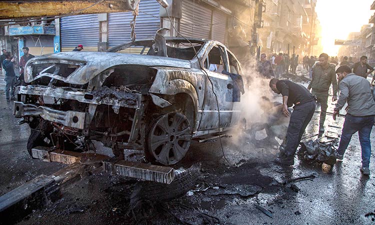 Seven killed in car blast near Syria-Turkey border post