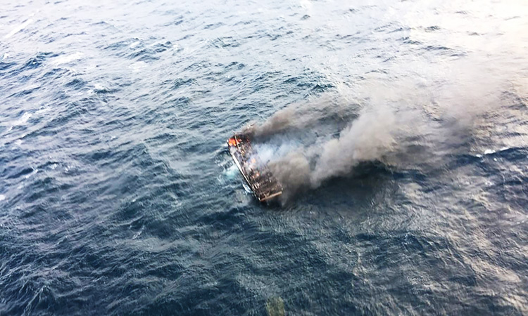 One dead, 11 missing in South Korean fishing boat blaze