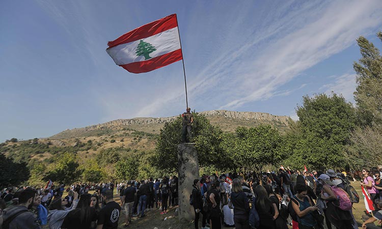 Lebanon anti-graft protesters march for nature too