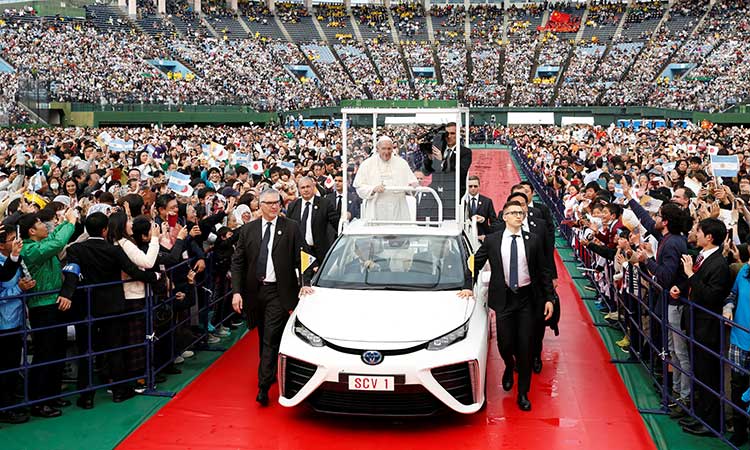 Pope slams nuclear deterrent, ‘unspeakable horror’ of Nagasaki