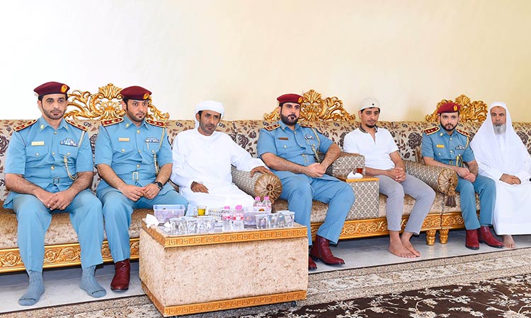  Sharjah police condole family of Imam who along with his wife died in a road accident 