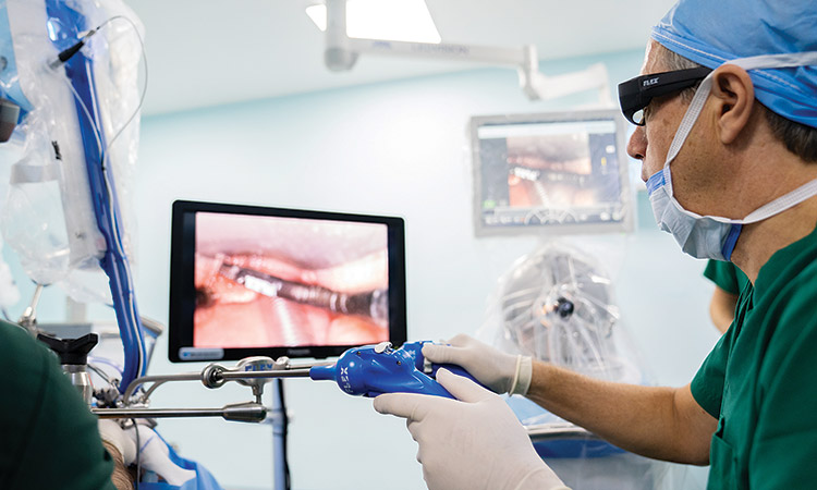 Surgeries performed using robot technology