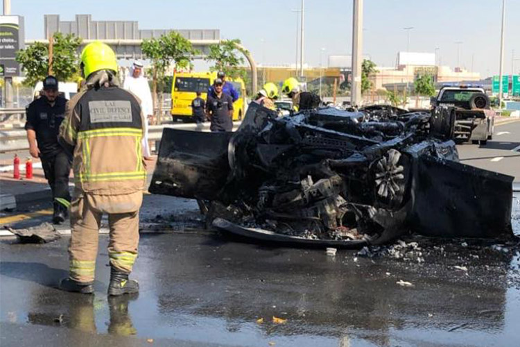 One killed in horrific Dubai car crash