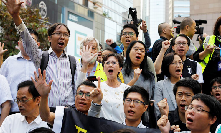 Chinese papers avoid details of Hong Kong’s election landslide