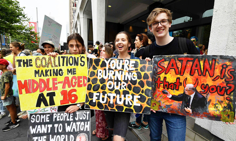 Global climate protests kick off in smoke-covered Sydney