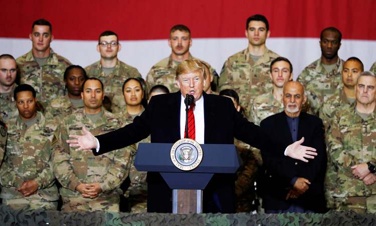 Trump makes surprise Afghanistan trip, voices hope for ceasefire