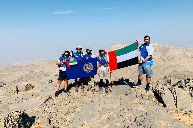 VIDEO: Abu Dhabi Police expedition team hoists UAE flag on 7 mountain peaks