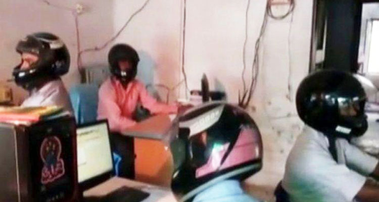 Few Indian government employees are forced to wear helmets to work, here’s why