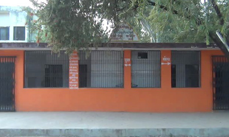 Painted saffron, toilet gets mistaken for temple in Indian state 