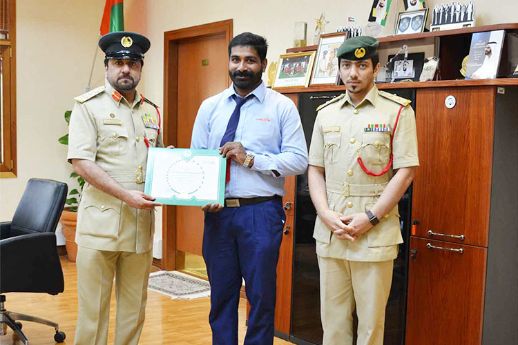 Dubai Police honour bus driver for returning Dh20,000 