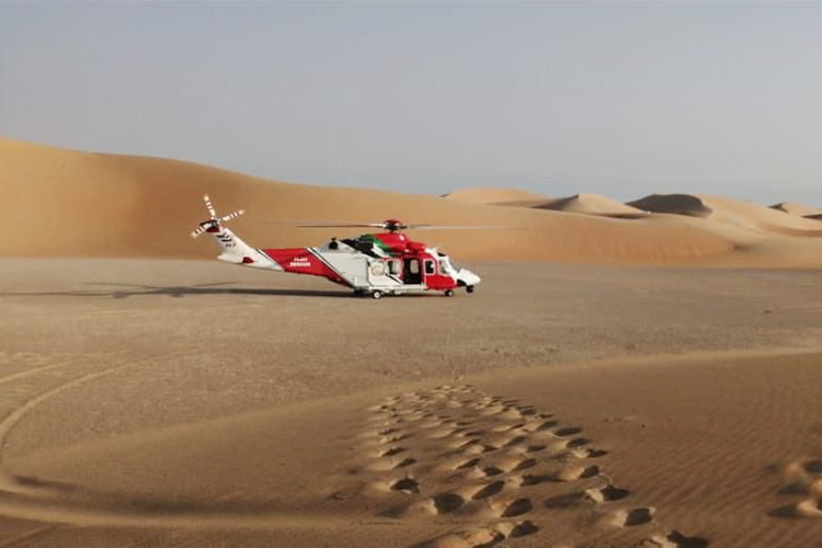 Emirati stuck in the desert rescued  