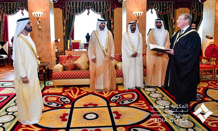 Sheikh Mohammed swears in two new judges