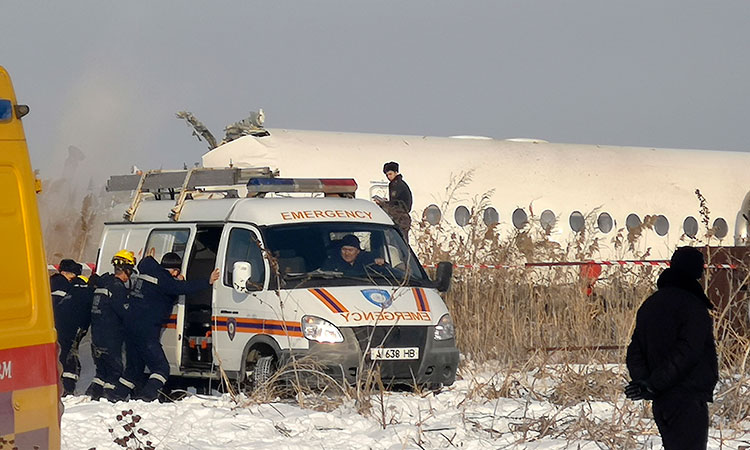 Plane with 98 on board crashes in Kazakhstan