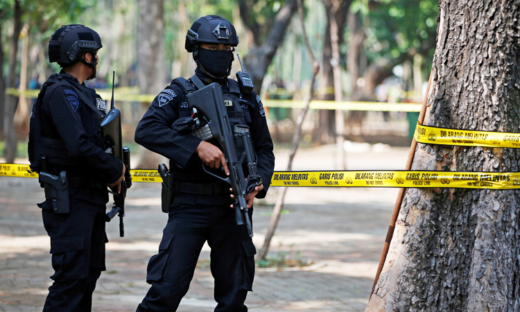 Suspected grenade blast near Indonesia’s presidential palace hurts two