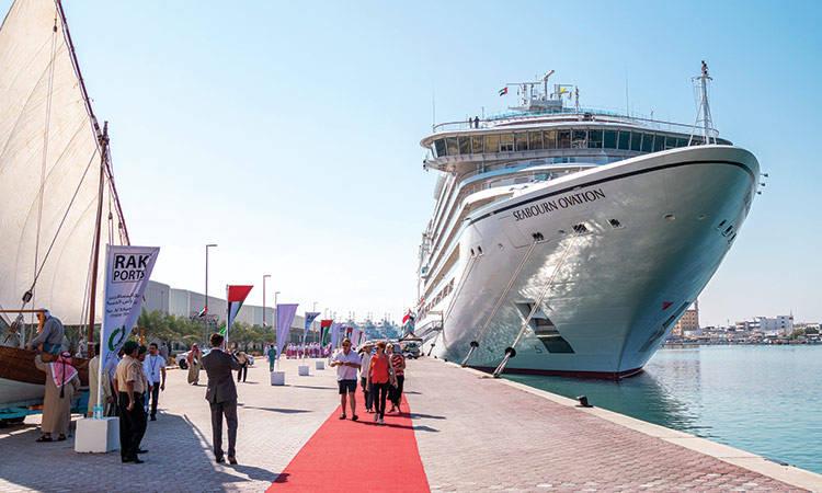 MV Seabourn Ovation arrives at RAK for the first time