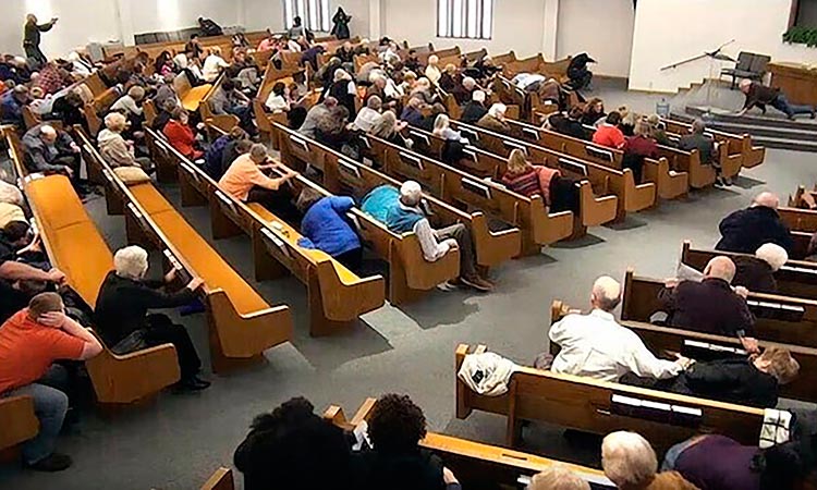 VIDEO: Gunman kills two before being gunned down during Texas Church service 