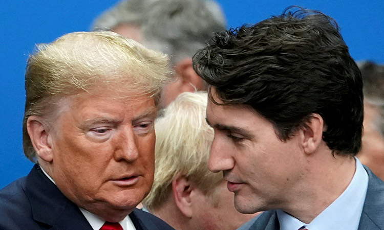 VIDEO: Trump says Trudeau 'two-faced' after microphone gaffe 