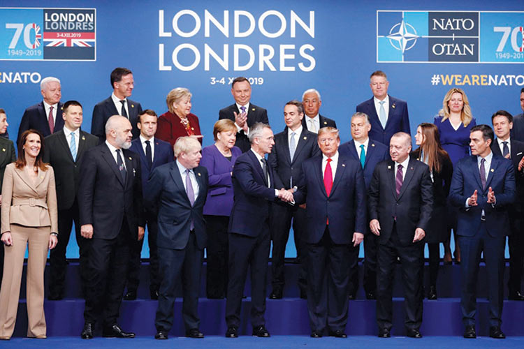 Nato leaders meet in UK   amid cracks in alliance