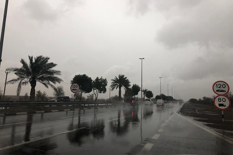 Heavy rain with lightning and thunder due to unstable weather conditions