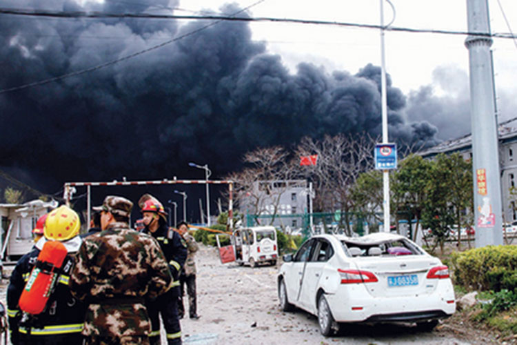 Six more detained over China blast that killed 78