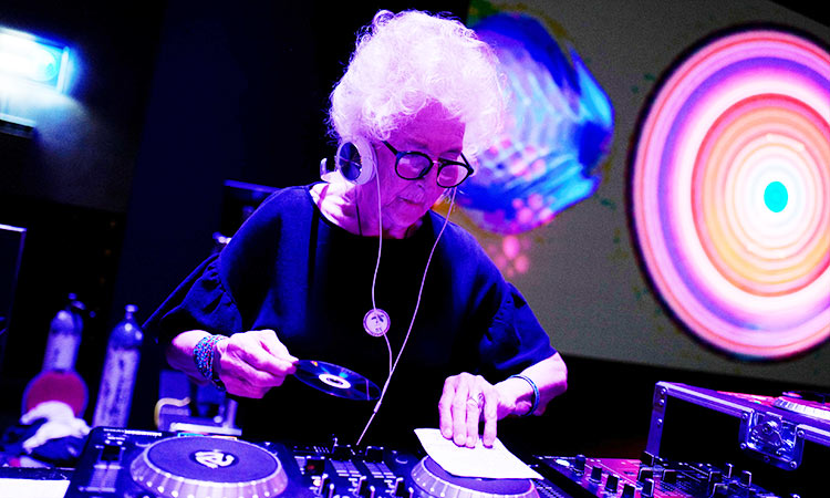 Jiving eighty-year-old DJ parties in Poland