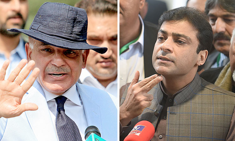  Pakistan’s opposition leader Shahbaz, his  son Hamza indicted in money laundering case 