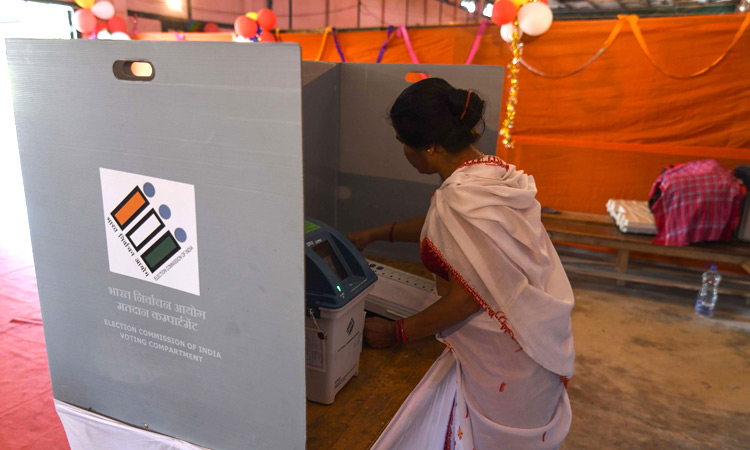 Big turnout for India's giant  election, where Modi has an edge