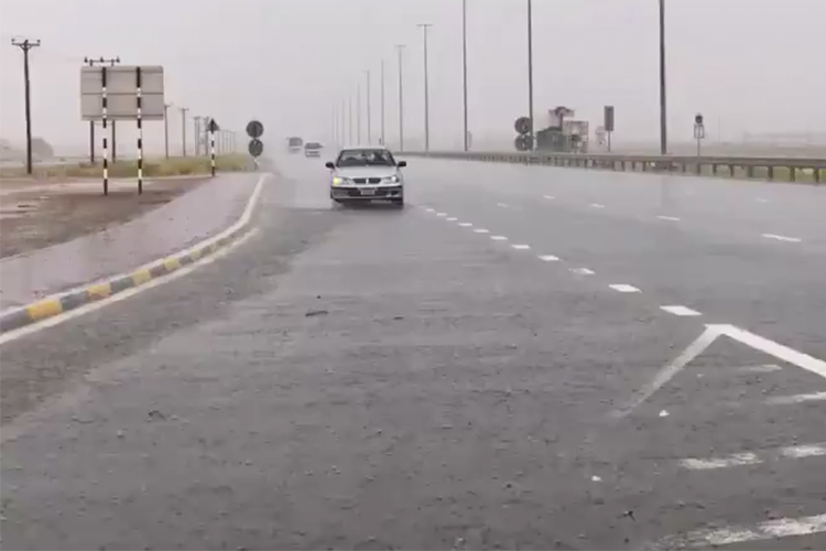 Video: Sheikh Hamdan takes a drive in the rain in Dubai