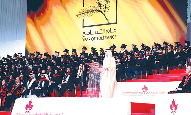 Nahyan hails tolerance values at CUD ceremony