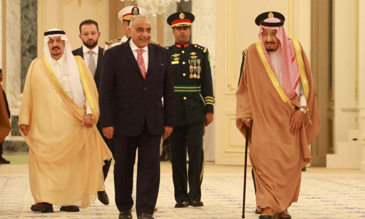 Iraqi PM meets King Salman on first visit to Saudi Arabia