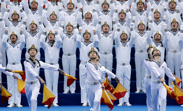 Chinese people love peace, Xi says as he kicks off major naval parade