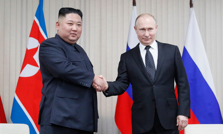 Vladimir Putin and Kim Jong Un hold first summit