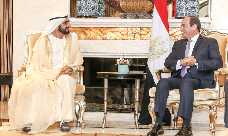 Mohammed meets Egyptian President in Beijing