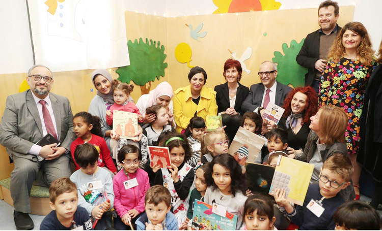 KF donates 2,000 books to young Arab refugees, immigrants in Italy