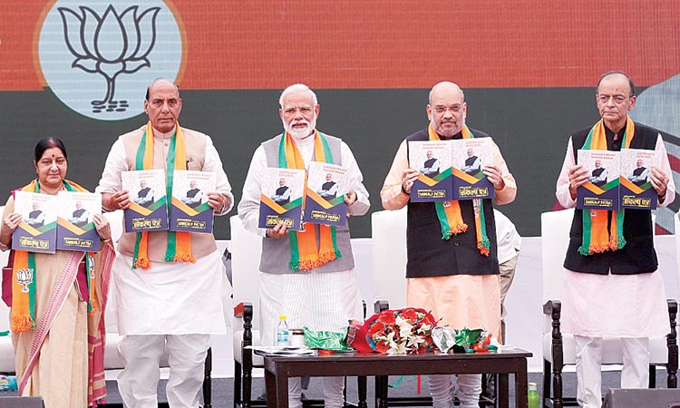 BJP makes populist pledges in manifesto