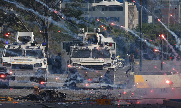 Rioting breaks out in Venezuela amid ‘attempted coup’