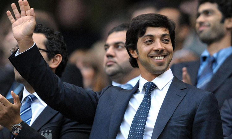 Mansour Bin Zayed greeted on Manchester City's win