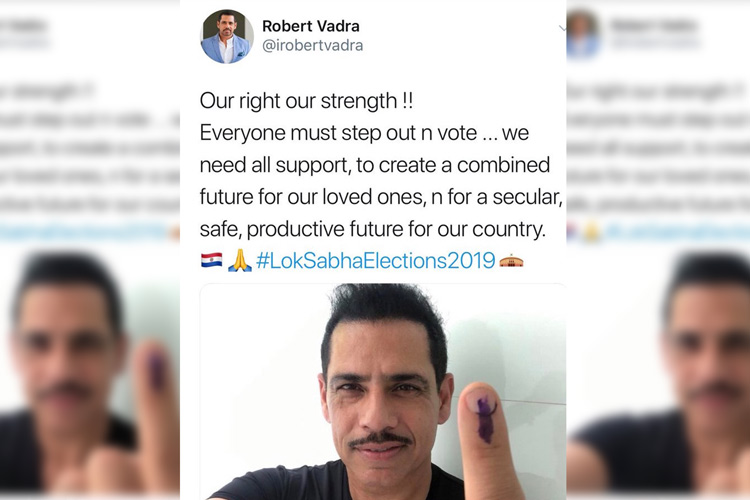 Robert Vadra posts Paraguay flag