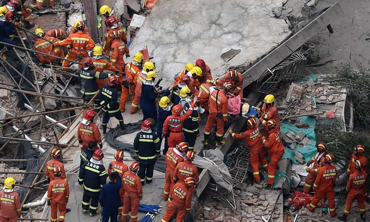 At least 13 dead in China restaurant collapse