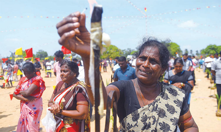 Thousands still missing as  Lanka marks war anniversary