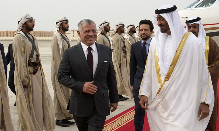 Mohamed Bin Zayed, King of Jordan review regional developments