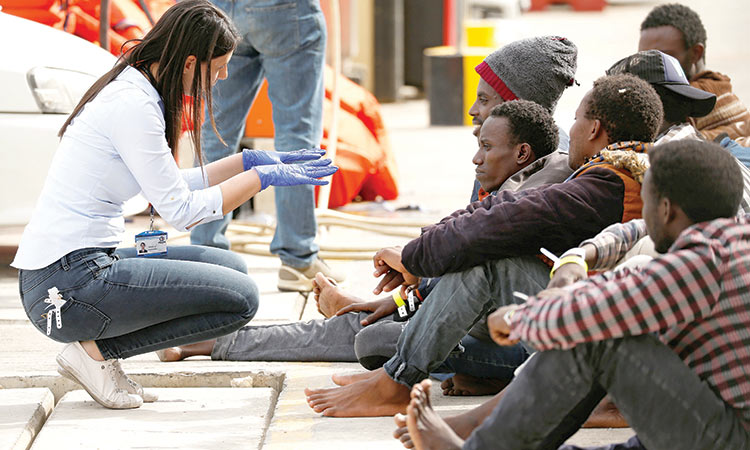 Maltese navy rescues 216  migrants off Mediterranean